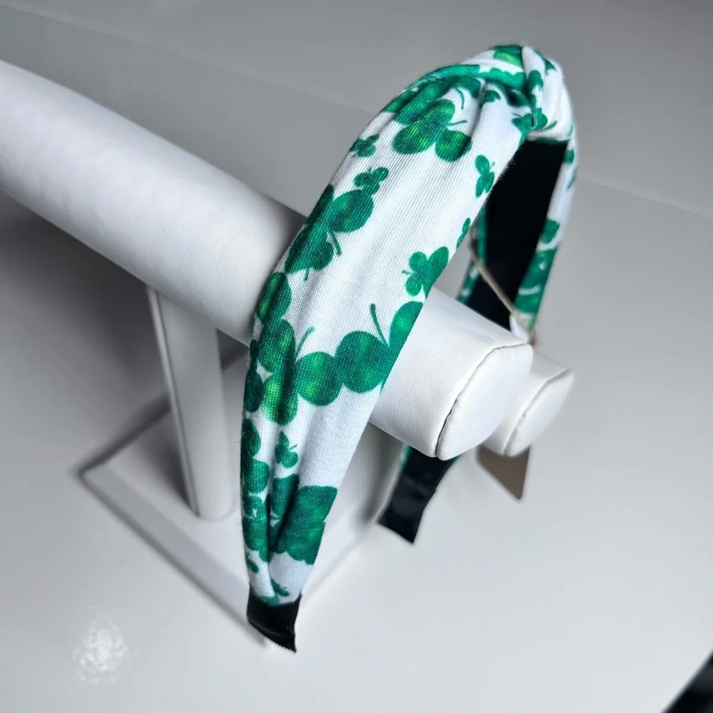 ☘️ SHAMROCK HEADBAND | Knotted Top | ST PATRICK’S Day! - Picture 5 of 10